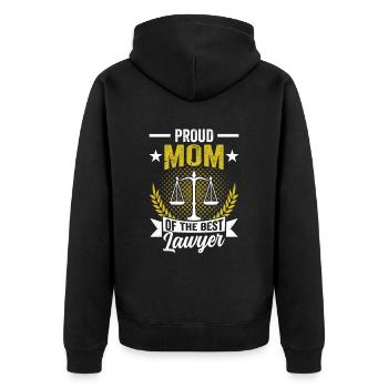 Fière maman du meilleur avocat avocat avocat avocat - Veste à capuche bio Premium Unisexe - noir - Dos - Nico (187cm)