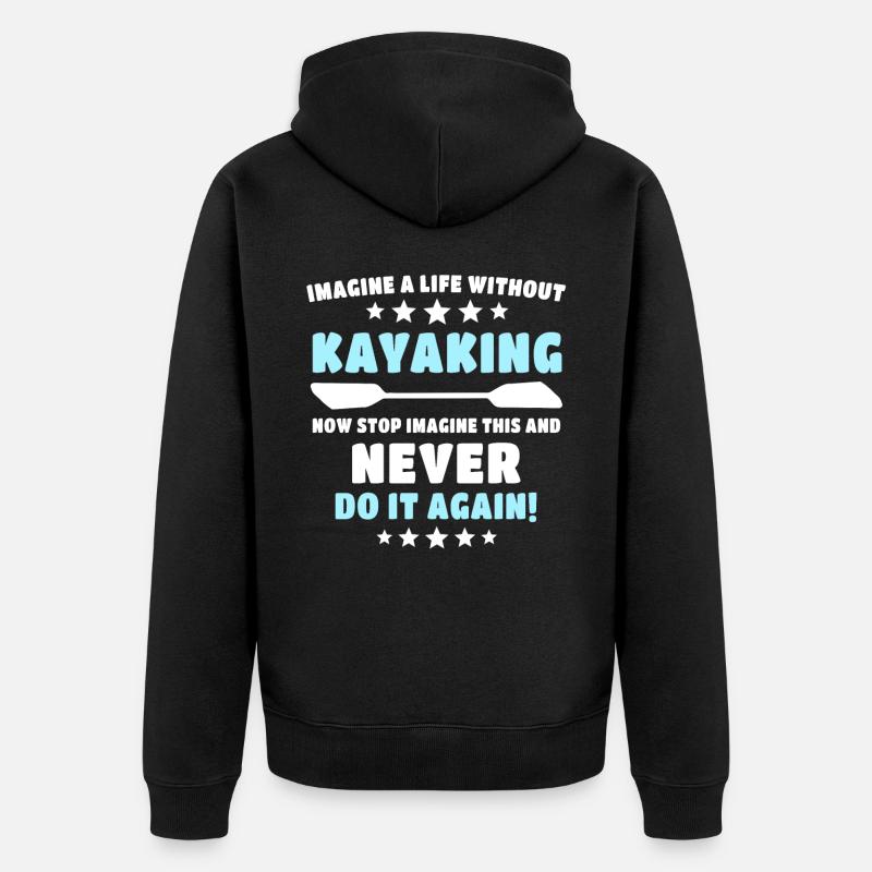 Kayak Kayaking - Veste à capuche bio Premium Unisexe - noir