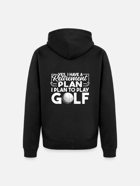 Pensioner pension - Unisex Premium Organic Zip Hoodie - black