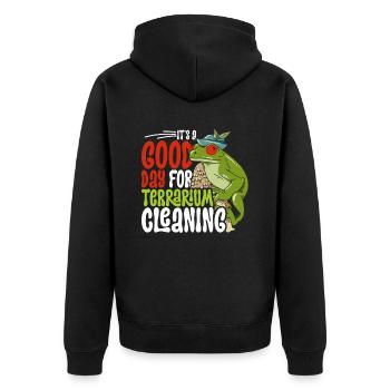 Grenouille aux yeux rouges Rainette - Veste à capuche bio Premium Unisexe - noir - Dos - Nico (187cm)