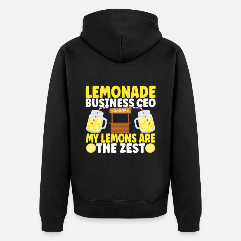 Stand de limonade Lemonade - Veste à capuche bio Premium Unisexe - noir