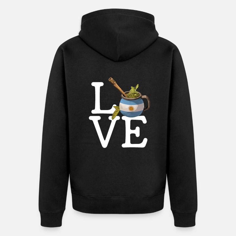 Yerba Mate argentine - Veste à capuche bio Premium Unisexe - noir