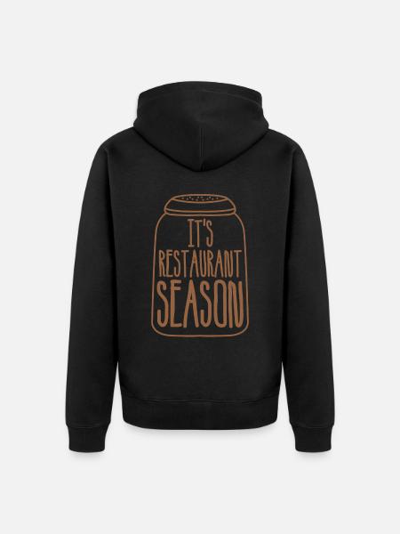 Restaurant Koch Kochen Kellner - Unisex Premium Bio Zip Hoodie - Schwarz