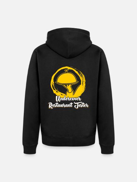 Restaurant tester - Unisex Premium Organic Zip Hoodie - black