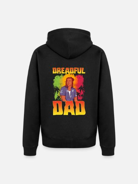Rastafari Rastafarian Rasta - Unisex Premium Organic Zip Hoodie - black