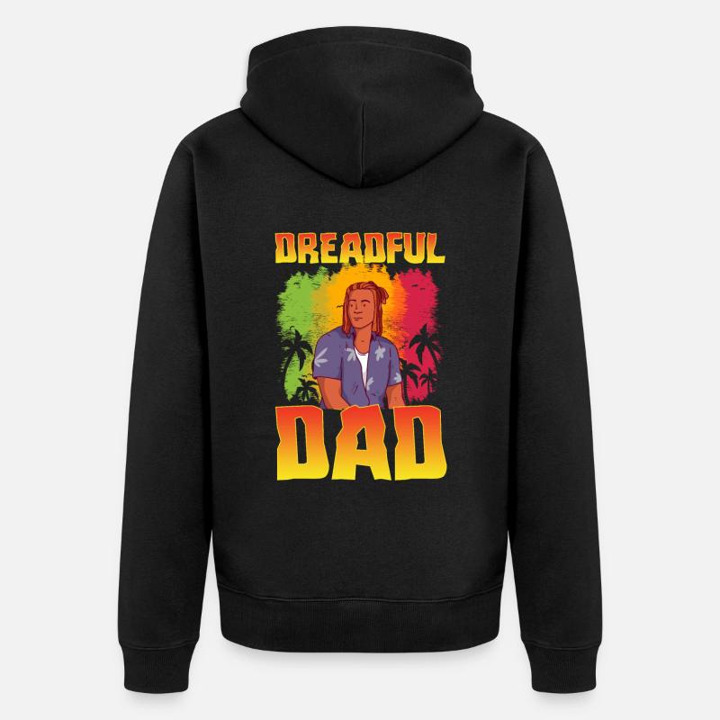 Rastafari Rastafarian Rasta - Unisex Premium Bio Zip Hoodie - Schwarz