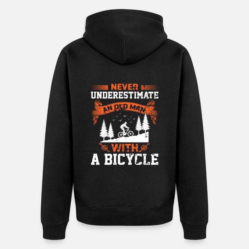 Vélo | Vieux dicton - Veste à capuche bio Premium Unisexe - noir