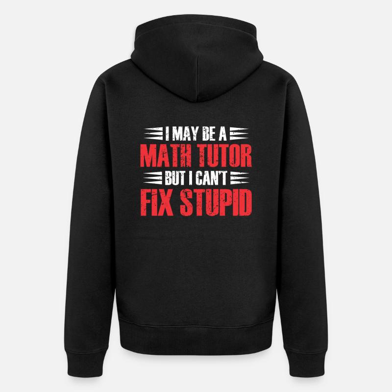 Tutor Geschenk Tutor - Unisex Premium Bio Zip Hoodie - Schwarz