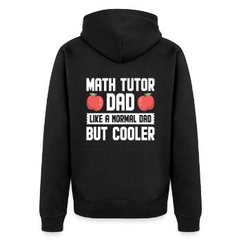 Tuteur Cadeau Tuteur - Veste à capuche bio Premium Unisexe - noir - Dos - Nico (187cm)
