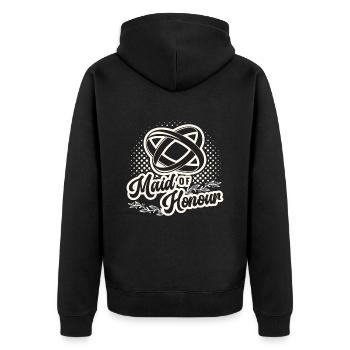 Maid Of Honour Bachelorette Wedding Bridesmaid - Unisex Premium Organic Zip Hoodie - black - Back - Nico (187cm)