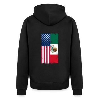 Cadeau de la nation mexicaine mexicaine - Veste à capuche bio Premium Unisexe - noir - Dos - Nico (187cm)