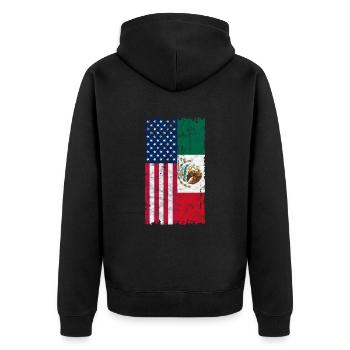 Mexique - Veste à capuche bio Premium Unisexe - noir - Dos - Nico (187cm)