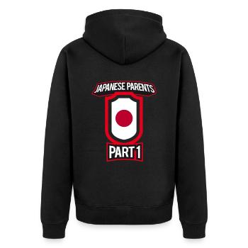 Best Parenting Japanese Parents Part 1 - Unisex Premium Organic Zip Hoodie - black - Back - Nico (187cm)