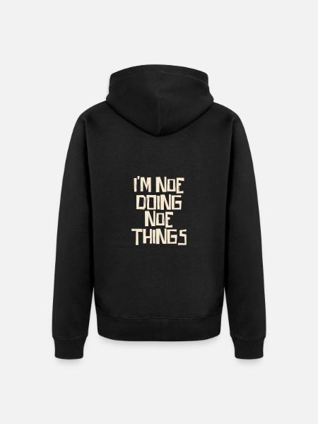 I'm Noe doing Noe things - Unisex Premium Bio Zip Hoodie - Schwarz