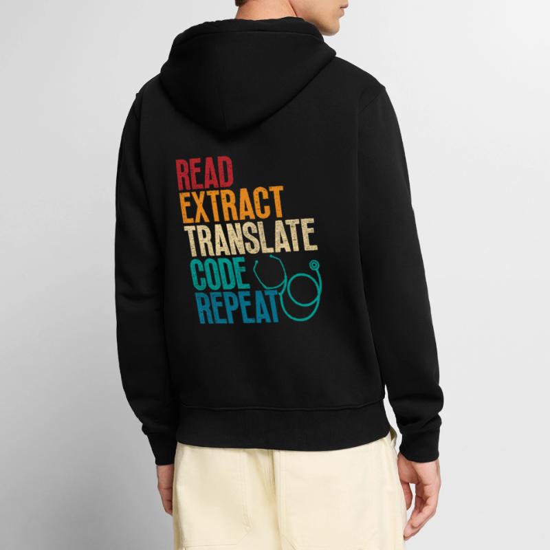 Coding Specialist Medical Encoder Unisex Premium Organic Zip Hoodie