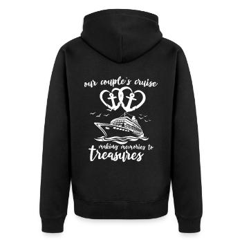 Cruise Family Cruise - Unisex Premium Organic Zip Hoodie - black - Back - Nico (187cm)