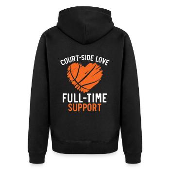Basketball Girlfriend Love Couple Relationship - Veste à capuche bio Premium Unisexe - noir - Dos - Nico (187cm)