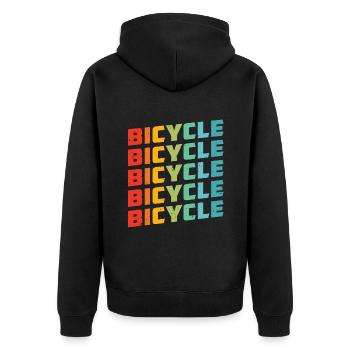 Coureur - Veste à capuche bio Premium Unisexe - noir - Dos - Nico (187cm)