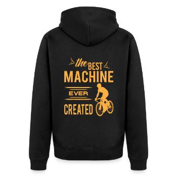 Vélo de route Cyclisme de route Vélo de route Vélo - Veste à capuche bio Premium Unisexe - noir - Dos - Nico (187cm)