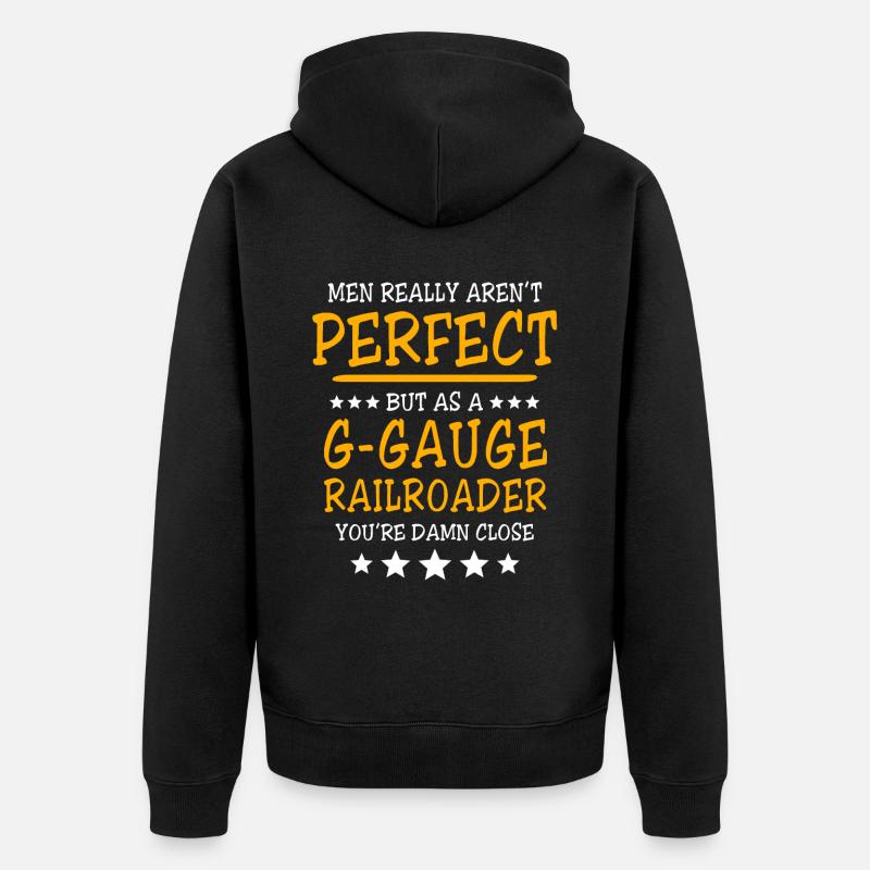 Jardin ferroviaire Écartement G parfait - Veste à capuche bio Premium Unisexe - noir