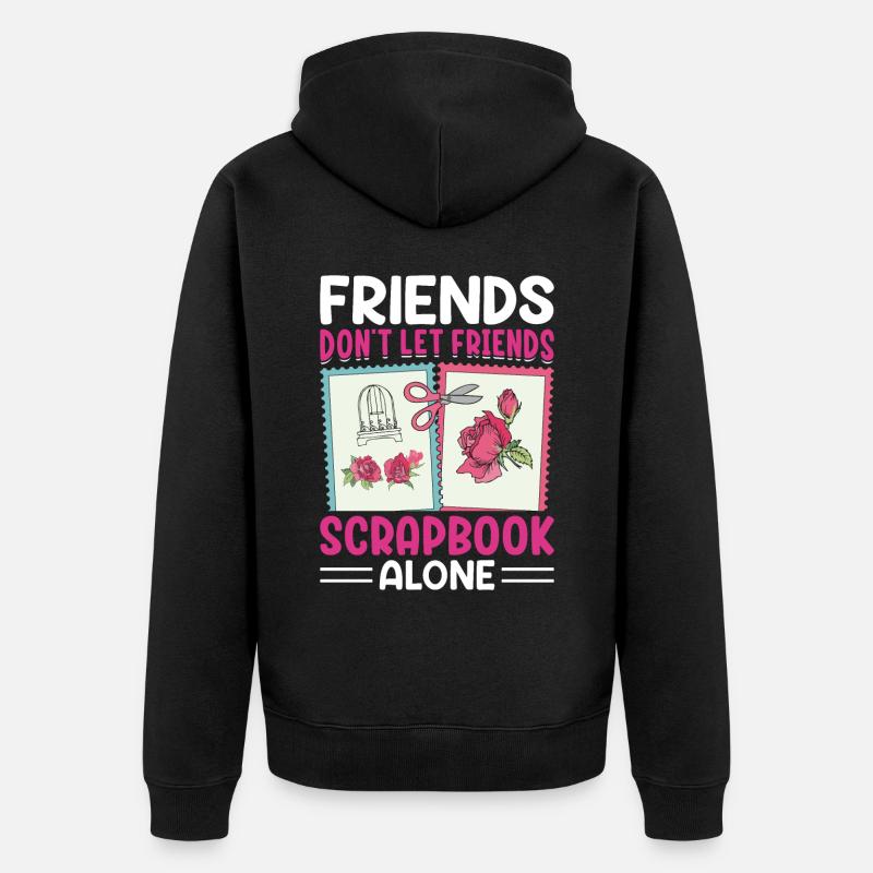 Scrapbooking Scrapbooker - Unisex Premium Bio Zip Hoodie - Schwarz