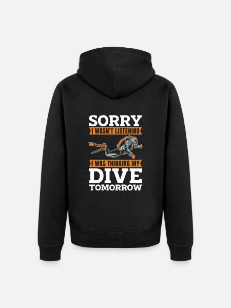 Diving Diver Commercial Diving - Unisex Premium Organic Zip Hoodie - black