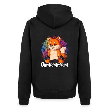 Yoga Ohmmm Namaste - Veste à capuche bio Premium Unisexe - noir - Dos - Nico (187cm)