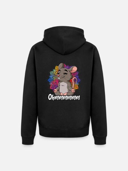 Yoga Ohmmm Namaste - Unisex Premium Bio Zip Hoodie - Schwarz