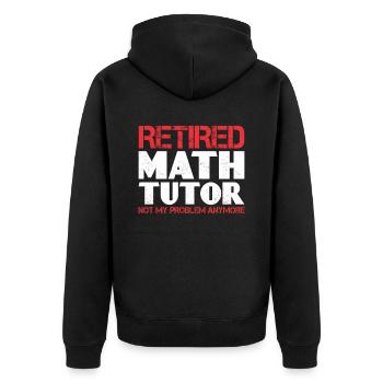 Tuteur Cadeau Tuteur - Veste à capuche bio Premium Unisexe - noir - Dos - Nico (187cm)