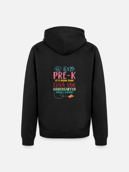 Kindergarten - Unisex Premium Bio Zip Hoodie - Schwarz