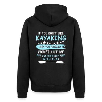 Kayak - Veste à capuche bio Premium Unisexe - noir - Dos - Nico (187cm)