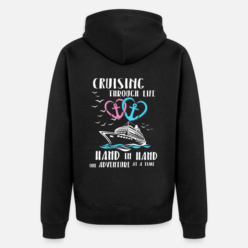 Partenaire de croisière - Veste à capuche bio Premium Unisexe - noir