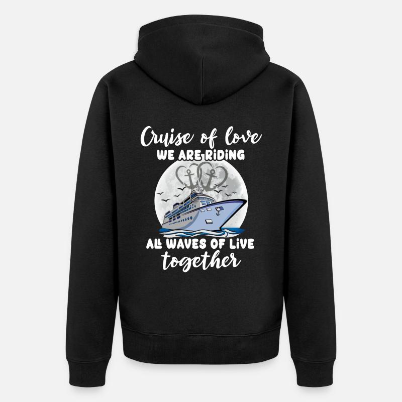 Croisière ensemble - Veste à capuche bio Premium Unisexe - noir