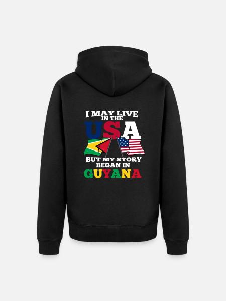 Guyana - Veste à capuche bio Premium Unisexe - noir