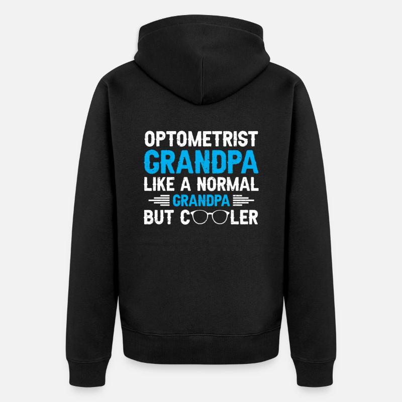 Opticien Gift Optometry - Veste à capuche bio Premium Unisexe - noir