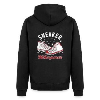 « Sneaker Whisperer » Sneaker Collector Sneaker - Veste à capuche bio Premium Unisexe - noir - Dos - Nico (187cm)