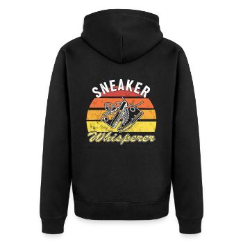 « Sneaker Whisperer » Sneaker Collector Sneaker - Veste à capuche bio Premium Unisexe - noir - Dos - Nico (187cm)