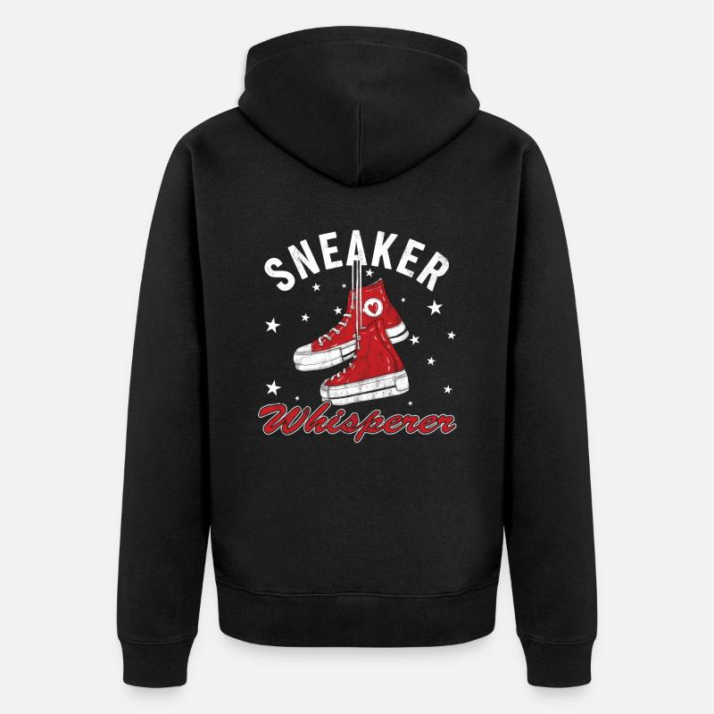 Baskets « Sneaker Whisperer » - Veste à capuche bio Premium Unisexe - noir