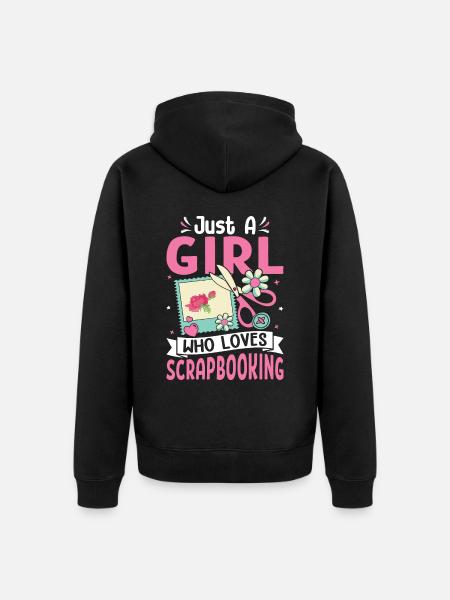 Scrapbooker - Unisex Premium Bio Zip Hoodie - Schwarz