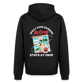 Scrapbooking Scrapbooker - Unisex Premium Bio Zip Hoodie - Schwarz - Hinten - Nico (187cm)