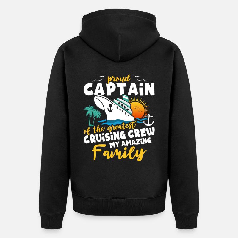 Croisière - Veste à capuche bio Premium Unisexe - noir