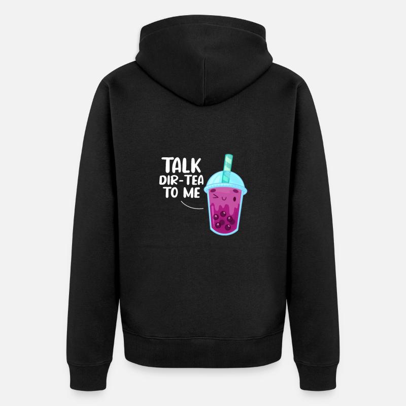 Bubble Tea - Unisex Premium Bio Zip Hoodie - Schwarz