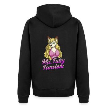Furry Fandom Fursuits Cool - Veste à capuche bio Premium Unisexe - noir - Dos - Nico (187cm)