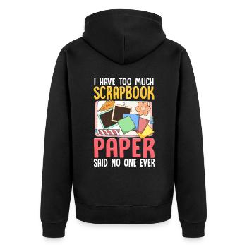 Scrapbooking Scrapbooker - Veste à capuche bio Premium Unisexe - noir - Dos - Nico (187cm)