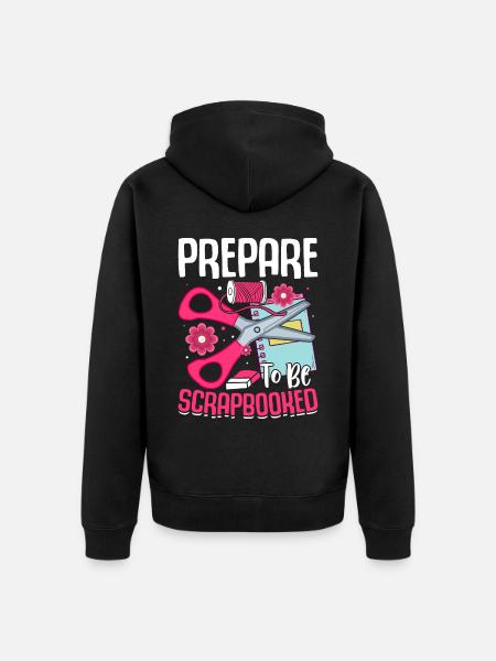 Scrapbooking Scrapbooker - Unisex Premium Organic Zip Hoodie - black