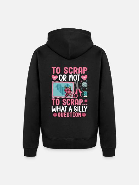 Scrapbooking Scrapbooker - Unisex Premium Organic Zip Hoodie - black