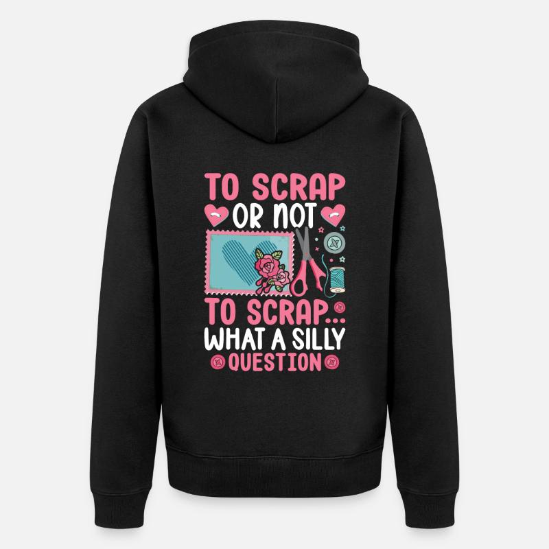 Scrapbooking Scrapbooker - Veste à capuche bio Premium Unisexe - noir