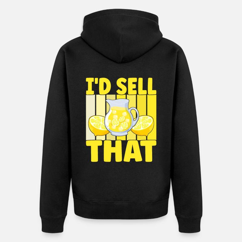 Stand de limonade Lemonade - Veste à capuche bio Premium Unisexe - noir