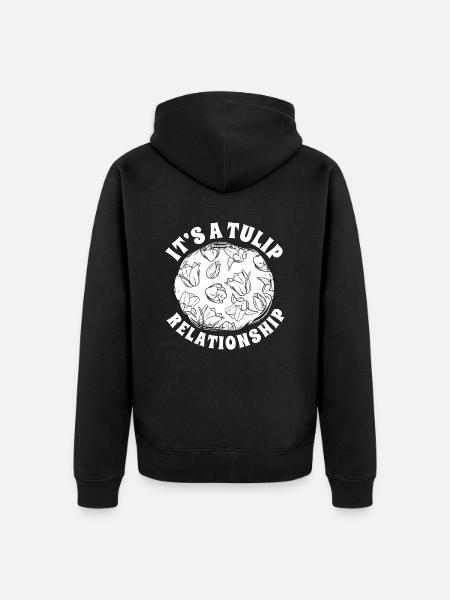 Tulips Tulips - Unisex Premium Organic Zip Hoodie - black
