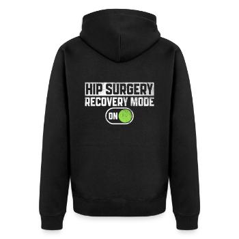 Bionisches Hüftdesign Für Einen Überlebenden Einer - Veste à capuche bio Premium Unisexe - noir - Dos - Nico (187cm)
